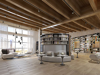 现代书吧阅览室图书馆