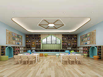 北欧幼儿园阅览室教室活动空间