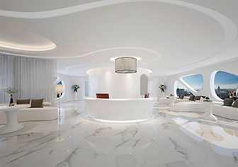 后现代大堂前台接待区