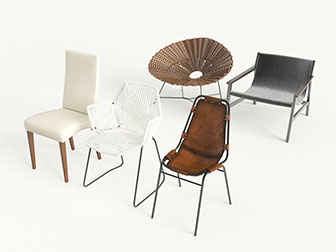 不同风格的休闲椅子餐椅