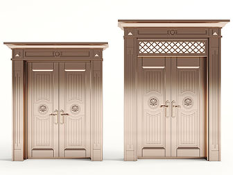 欧式古铜双扇大门