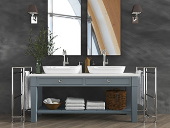 北欧实木灰蓝色洗手台浴室镜3d模型 北欧实木灰蓝色洗手台浴室镜