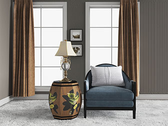 新古典布艺单人沙发3d模型 新古典布艺单人沙发