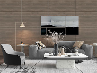 现代灰色多人沙发茶几组合