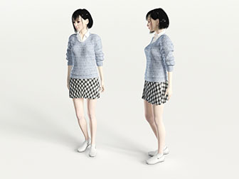 穿着毛衣的女人