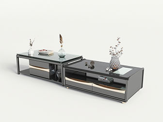 新中式黑色电视柜