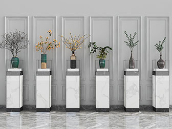 新中式花瓶花卉