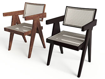 美式实木镂空坐垫靠背的休闲椅子