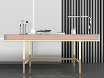 现代轻奢书桌3d模型 现代轻奢书桌