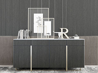 现代轻奢玄关柜边柜