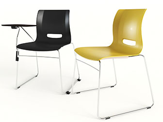 现代一体成型的休闲椅子