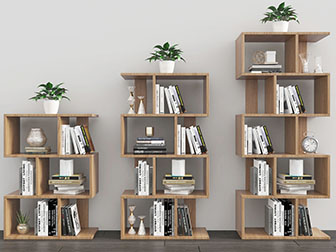 北欧实木装饰置物书架