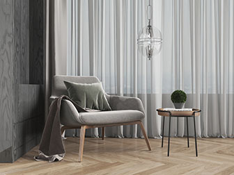 北欧灰色实木休闲椅子茶几