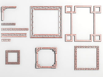 新中式天花吊顶角线