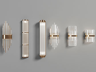 现代水晶管壁灯