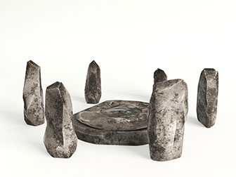 中式石头园艺小品