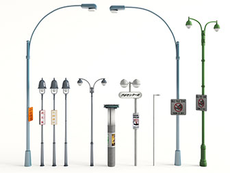 现代广场公路路灯