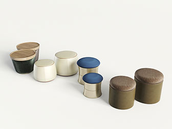 现代轻奢圆形坐墩坐凳