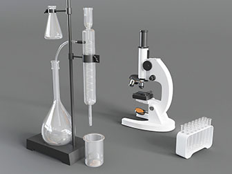 实验室显微镜试管等实验设备3d模型 实验室显微镜试管等实验设备
