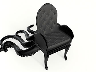 欧式章鱼造型的休闲椅子