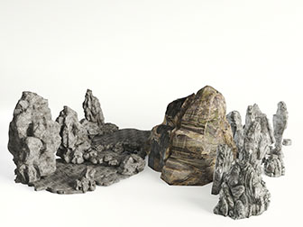 新中式假山园艺小品