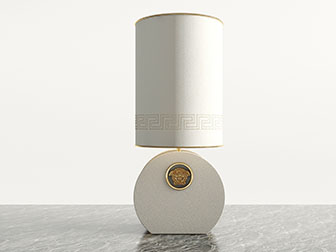 新中式钱币灯柱的台灯