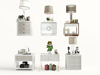 现代床头柜