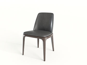 现代皮革休闲椅子餐椅