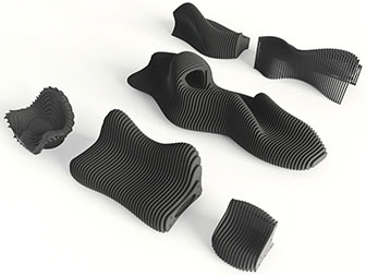 现代个性镂空公共椅子