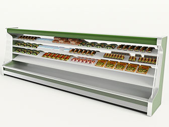 生鲜蔬菜水果冰柜冷藏展示货柜3d模型 生鲜蔬菜水果冰柜冷藏展示货柜