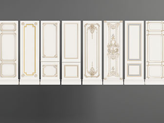 法式雕花护墙板