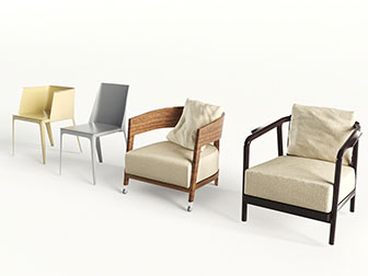 新中式休闲椅子