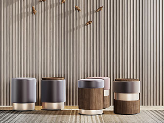 新中式圆形坐墩坐凳