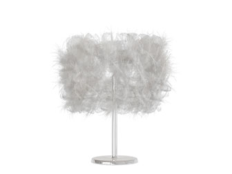 后现代羽毛灯罩台灯