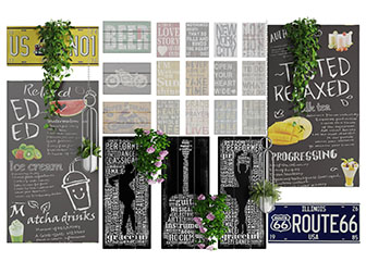 工业风招牌广告牌墙饰挂件