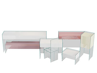 现代玻璃玄关柜装饰柜