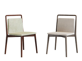 新中式布艺休闲椅子