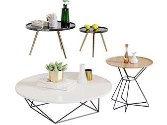 北欧圆形茶几