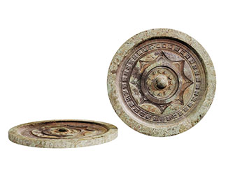 生锈的雕花窨井盖3d模型 生锈的雕花窨井盖