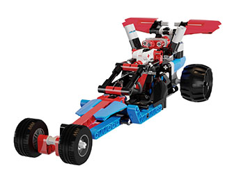 现代儿童乐高积木拼接赛车玩具