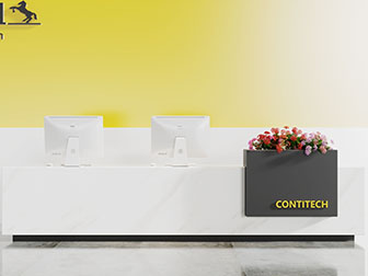 现代大理石前台接待台