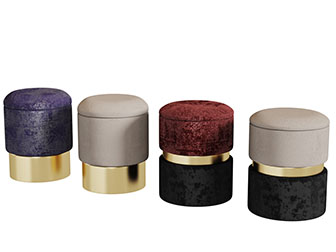 现代轻奢圆形坐墩坐凳子