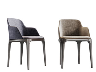 现代实木支架休闲椅子餐椅