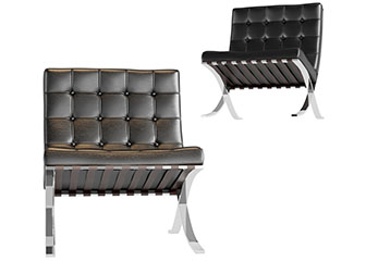 现代无扶手的休闲椅子