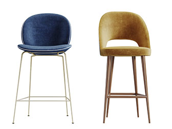 现代轻奢休闲椅子吧椅