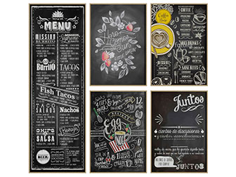 工业风咖啡厅黑色木板价格菜单挂件招牌3d模型 工业风咖啡厅黑色木板价格菜单挂件招牌