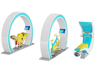 带有显示屏的跑步机健身器材体育设备3d模型 带有显示屏的跑步机健身器材体育设备