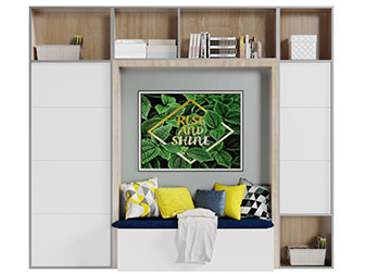 现代玄关收纳卡座鞋柜