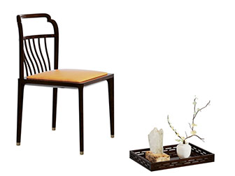 新中式休闲椅子茶盘