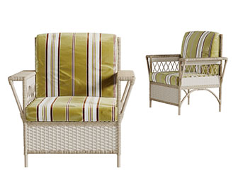 东南亚藤编布艺单人沙发3d模型 东南亚藤编布艺单人沙发